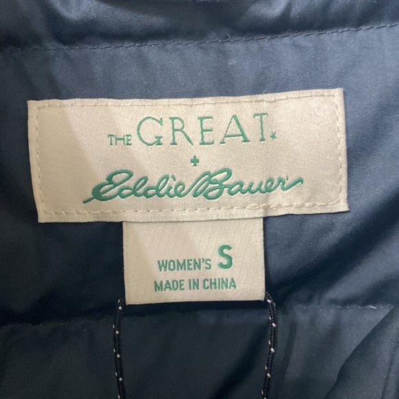 The GREAT + Eddie Bauer storm 800 fill power Goose down jacket size small. - Picture 9 of 16